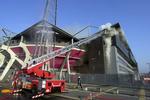 Skyboxen FC Twente in brand