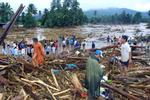 Verwoestende vloedgolf in Thailand