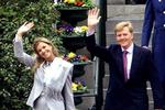Prins en Máxima naar Keukenhof