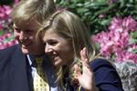 Máxima geniet van Keukenhof