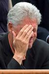 Agassi tijdens kwartfinale totaal van slag na komst Bill Clinton