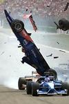Spectaculaire crash<BR>Burti op Hockenheim