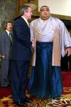 Bush steekt Japanse premier hart onder de riem