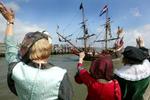 VOC-schip arriveert op Texel