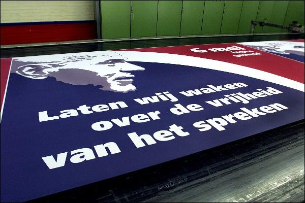 Vlag voor Pim Fortuyn